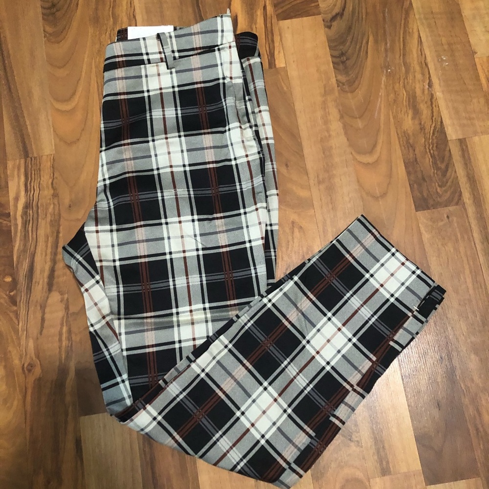 Plaid H&M slacks. Size 10